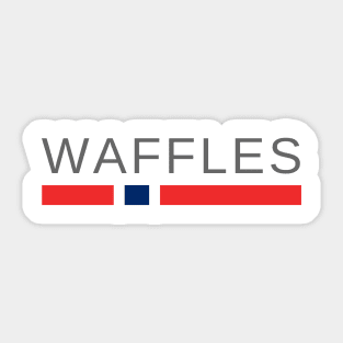 Waffles | Wafles | Vafler Norway Sticker